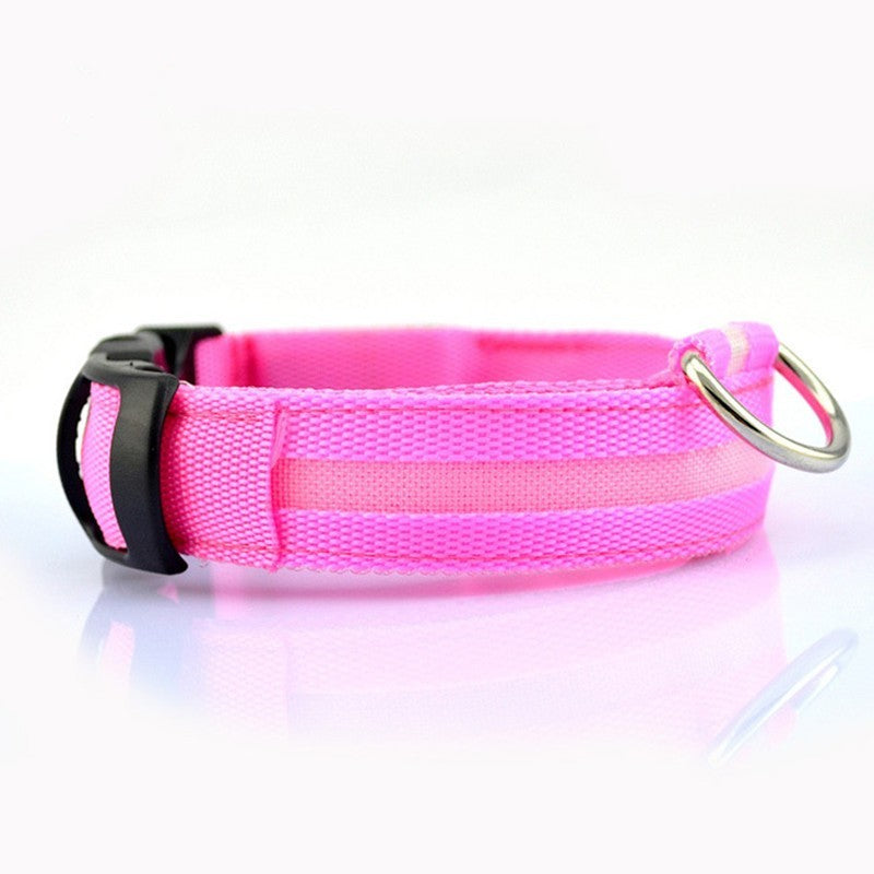 JMT-033674 LED Pet Safety Collar in Multiple Sizes - Adjustable Fit for Dogs and Cats
