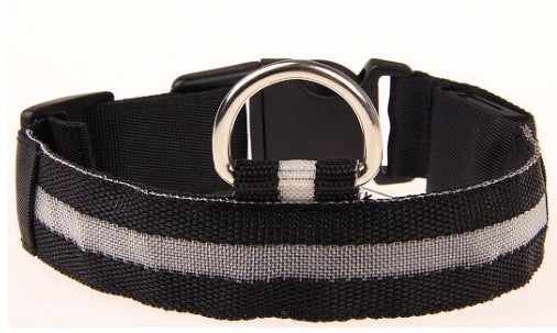 JMT-033674 LED Pet Safety Collar in Multiple Sizes - Adjustable Fit for Dogs and Cats