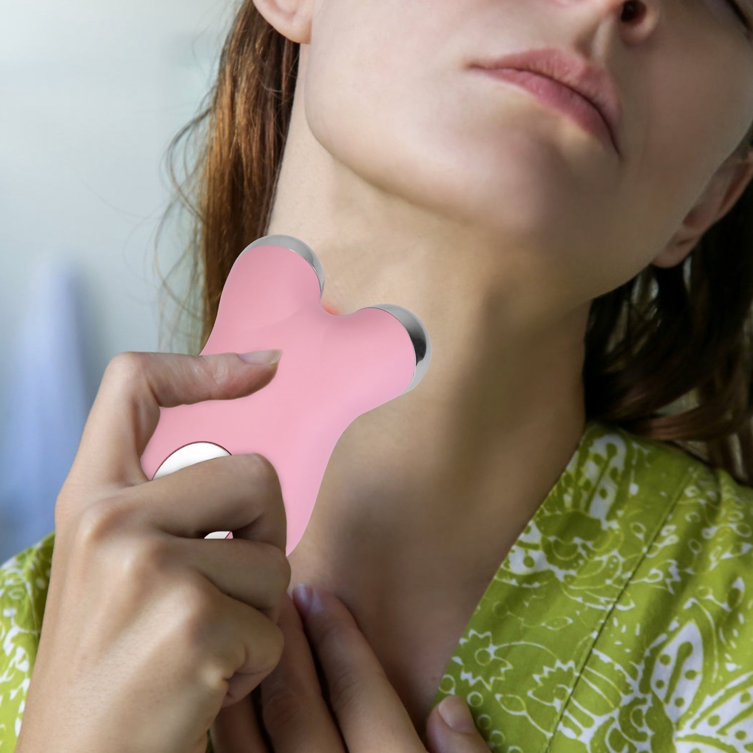 JMT-033994 Rechargeable Micro-current Facial Massager with Adjustable Gears for Skin Tightening and Wrinkle Reduction