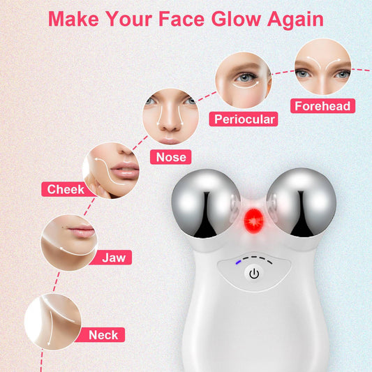 JMT-033994 Rechargeable Micro-current Facial Massager with Adjustable Gears for Skin Tightening and Wrinkle Reduction
