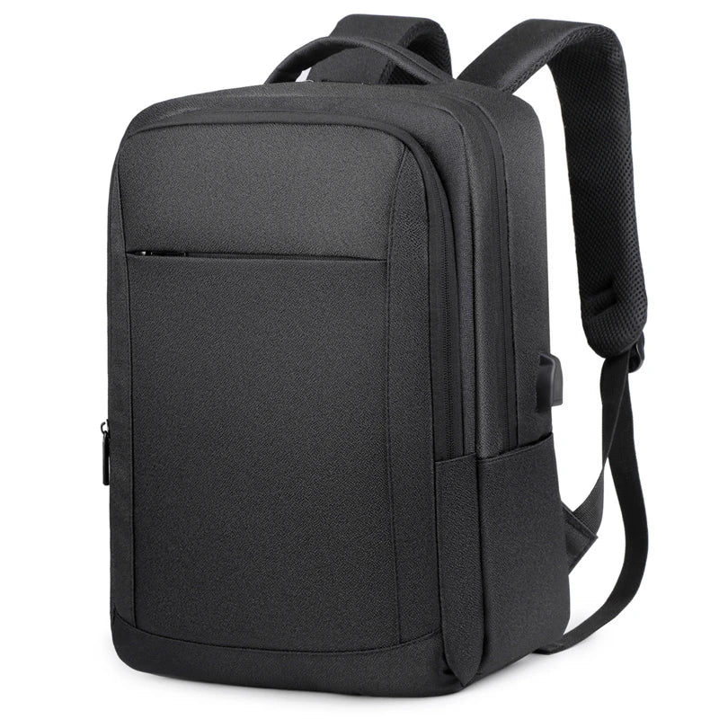 JMT-034186 Waterproof Unisex Business Backpack with USB Port and Character Pattern for Men’s Laptops and Notebooks