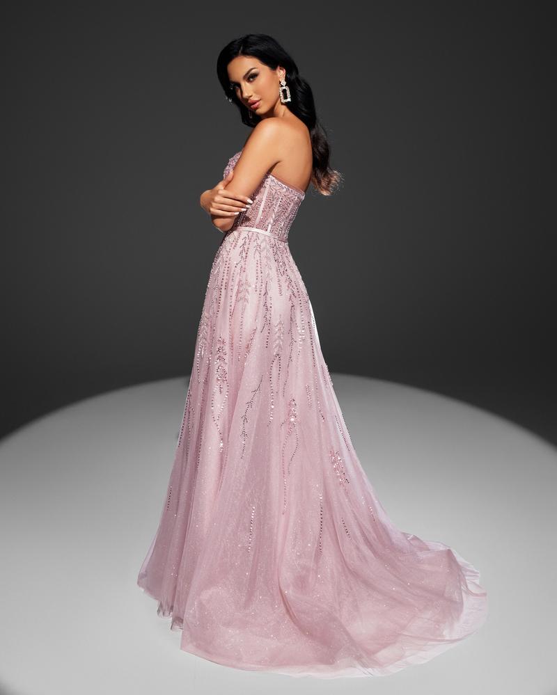 JMT-034250 Elegant Pink Evening Dress for Women - Style SH0097
