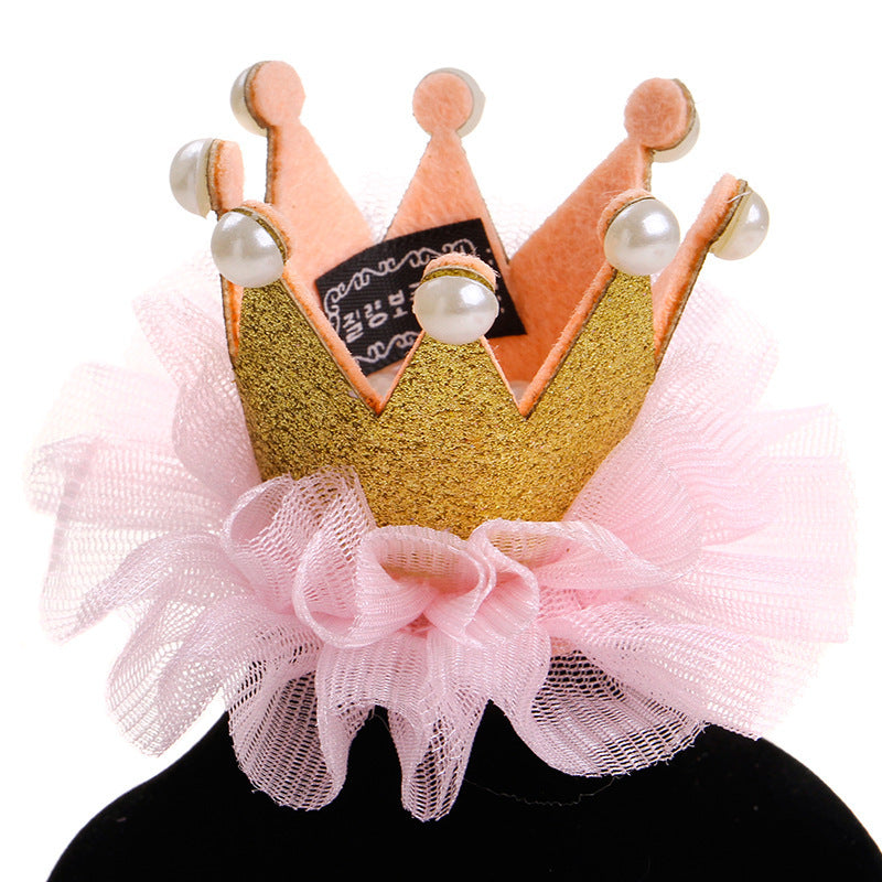 JMT-034634 Fairy Pet Hat - Versatile Accessory with Golden, Purple, Silver, and Red Crowns for All Seasons