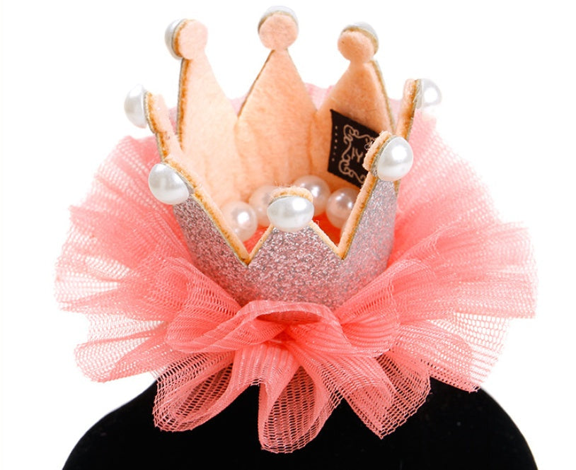 JMT-034634 Fairy Pet Hat - Versatile Accessory with Golden, Purple, Silver, and Red Crowns for All Seasons