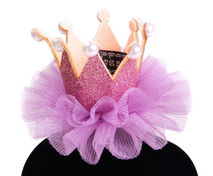 JMT-034634 Fairy Pet Hat - Versatile Accessory with Golden, Purple, Silver, and Red Crowns for All Seasons
