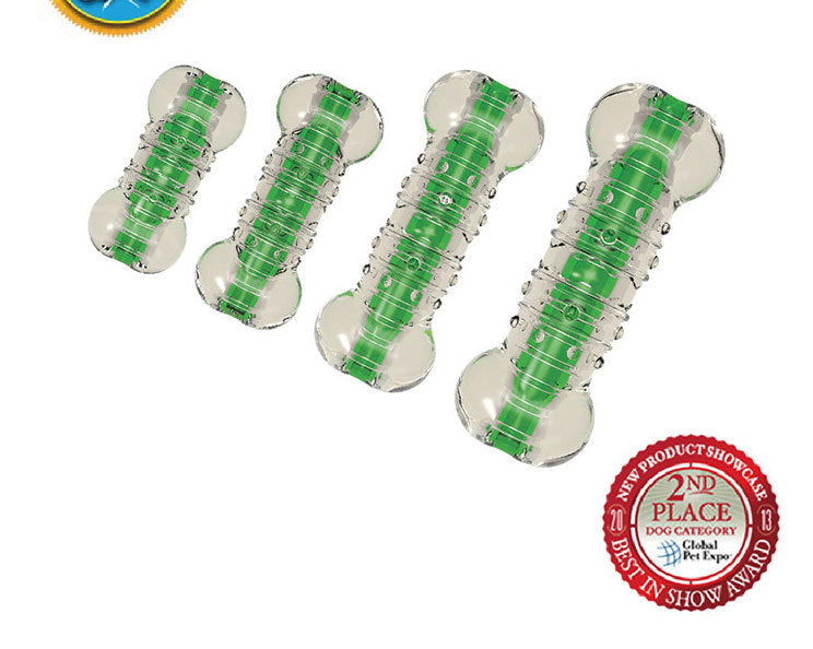 JMT-035146 Dog Chew Toy with Crunchy Sound and Edible Sawdust for Interactive Play