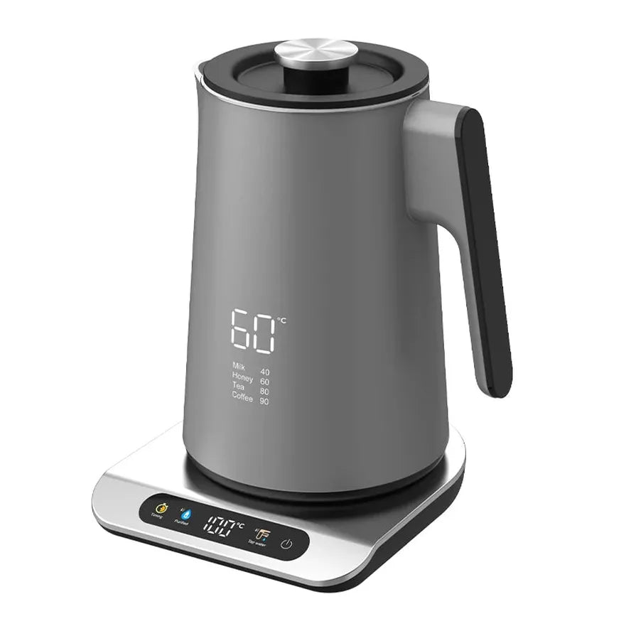 JMT-035274 Portable 1.7 Litre Electric Kettle with Digital Control and Stainless Steel Finish