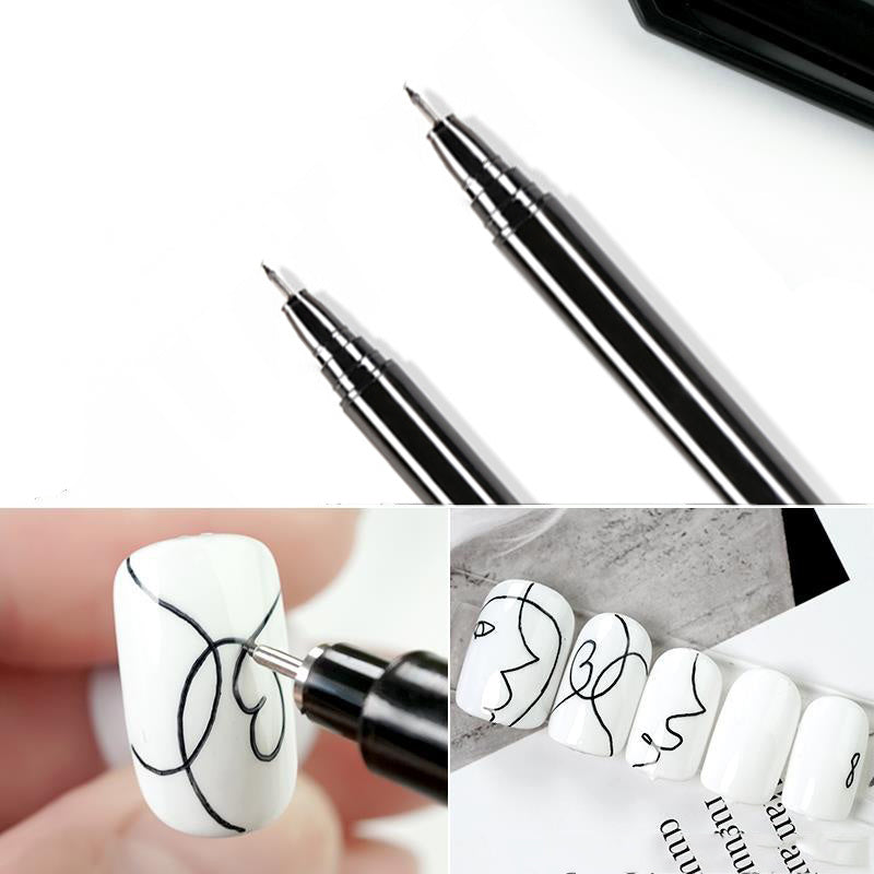 JMT-035466 Nail Art Doodle Pen - Durable Hand Drawing Graffiti Tool