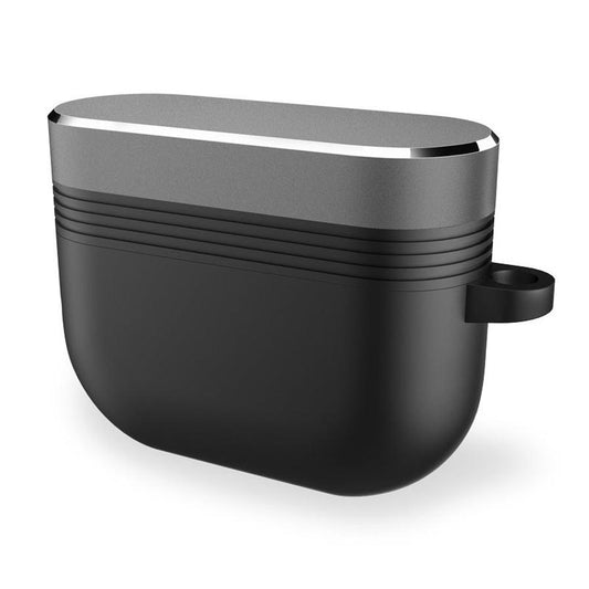 JMT-035658 Silicone and Aluminum Alloy Protective Case for AirPods Pro with Carabiner - 5 Color Options