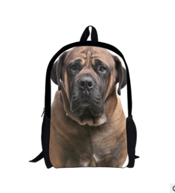 JMT-035658 Waterproof Cute Printed Dog Backpack for Elementary School Students