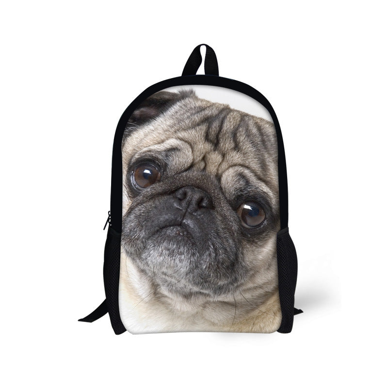 JMT-035658 Waterproof Cute Printed Dog Backpack for Elementary School Students