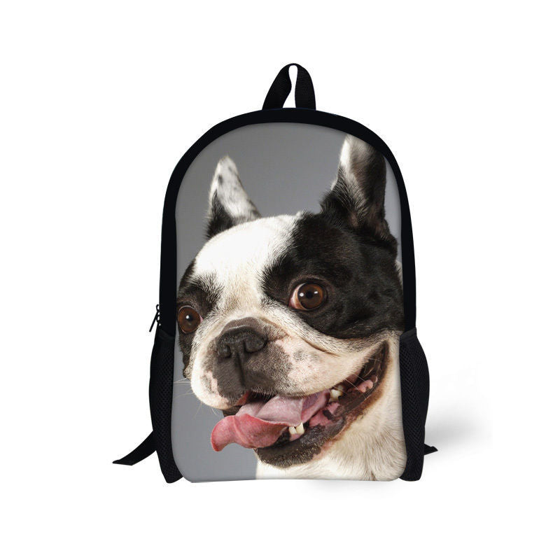 JMT-035658 Waterproof Cute Printed Dog Backpack for Elementary School Students