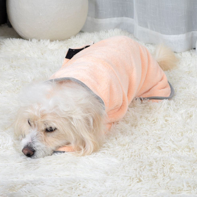 JMT-035786 Quick-Drying Microfiber Dog Bathrobe & Towel for Pets - Absorbent, Cozy, and Machine Washable