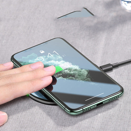 JMT-035850 15W Fast Wireless Charger - Versatile Charging in Black, White, or Transparent Options