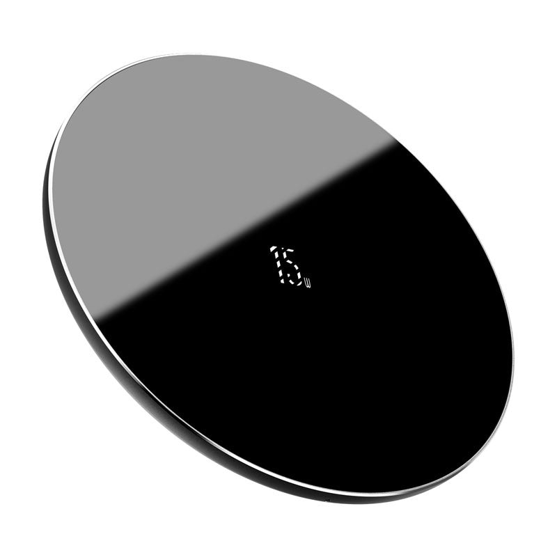 JMT-035850 15W Fast Wireless Charger - Versatile Charging in Black, White, or Transparent Options