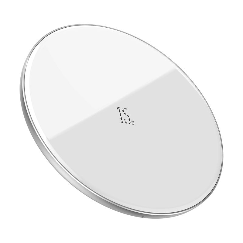 JMT-035850 15W Fast Wireless Charger - Versatile Charging in Black, White, or Transparent Options