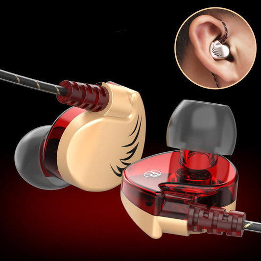 JMT-035978 Heavy Bass In-Ear Sports Headphones with Microphone - Wired, 3.5mm Plug, Silicone Earplugs, 20-20000 Hz Frequency Range