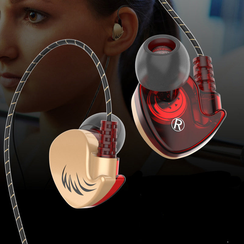 JMT-035978 Heavy Bass In-Ear Sports Headphones with Microphone - Wired, 3.5mm Plug, Silicone Earplugs, 20-20000 Hz Frequency Range