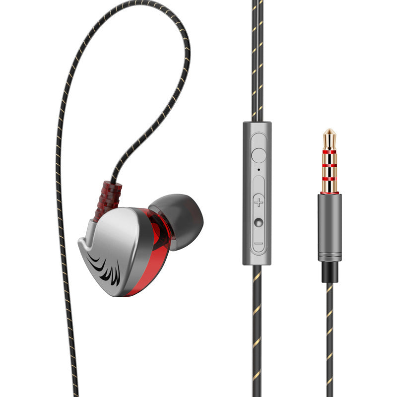 JMT-035978 Heavy Bass In-Ear Sports Headphones with Microphone - Wired, 3.5mm Plug, Silicone Earplugs, 20-20000 Hz Frequency Range