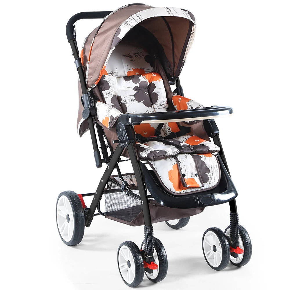 JMT-036170 Reversible Push Umbrella Stroller with Foldable Design and Dinner Plate Attachment