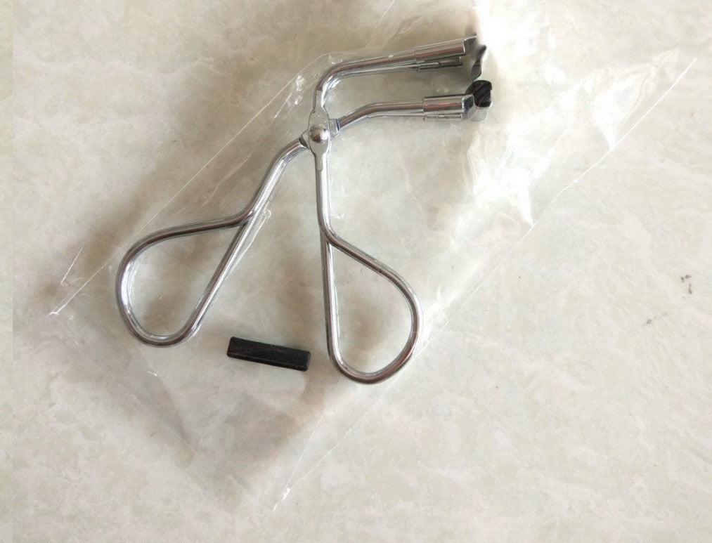 JMT-036298 16mm Partial Eyelash Curler with Silicone Gasket - Carbon Steel Wire Plating, Available in Silver, Black, Titanium, Rose Gold