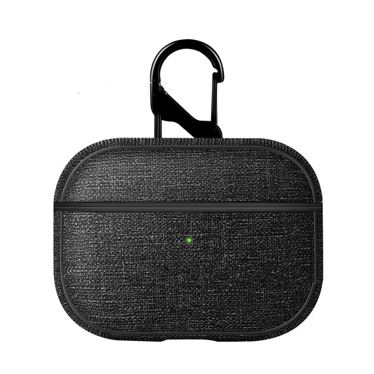 JMT-036298 AirPods Pro Protective Cover - Anti-Scratch PC Leather Case in Rose Red and Denim Blue