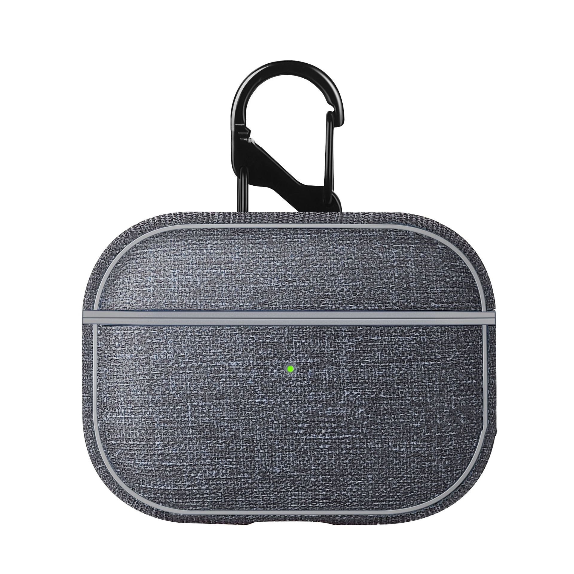 JMT-036298 AirPods Pro Protective Cover - Anti-Scratch PC Leather Case in Rose Red and Denim Blue