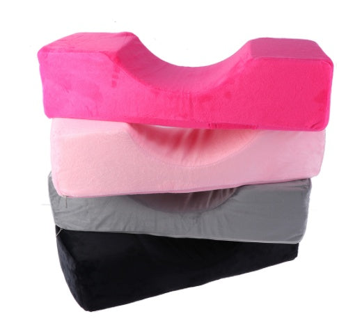 JMT-036426 Eyelash Extension Massage Pillow with Plush Cover and High Elastic Sponge, 50x20x13 cm