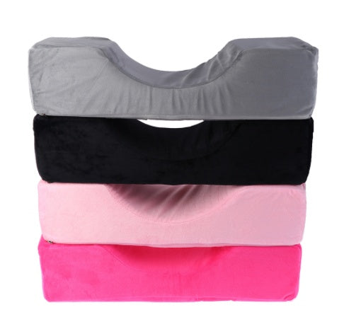 JMT-036426 Eyelash Extension Massage Pillow with Plush Cover and High Elastic Sponge, 50x20x13 cm