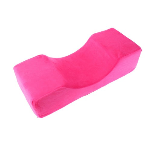JMT-036426 Eyelash Extension Massage Pillow with Plush Cover and High Elastic Sponge, 50x20x13 cm