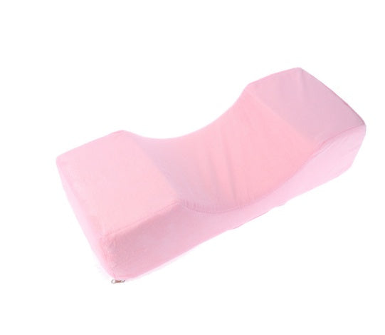 JMT-036426 Eyelash Extension Massage Pillow with Plush Cover and High Elastic Sponge, 50x20x13 cm