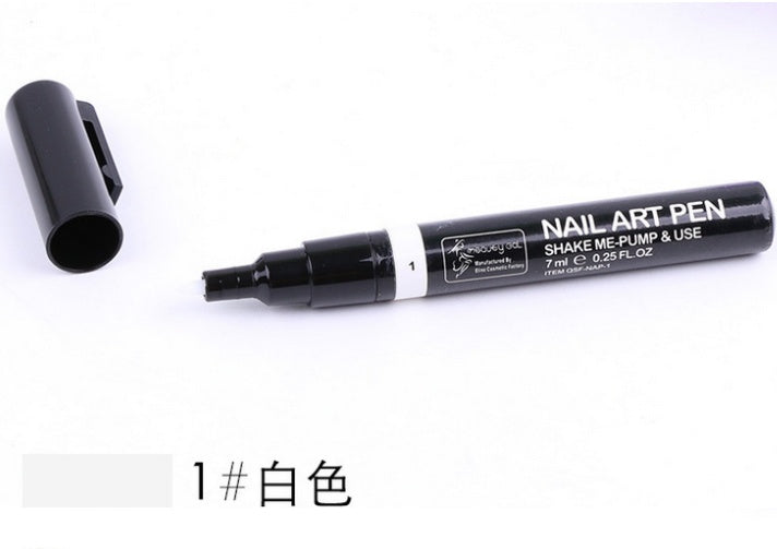 JMT-036618 Nail Painting Pen - 7ml with 16 Color Options, Easy Apply for Creative Nail Art