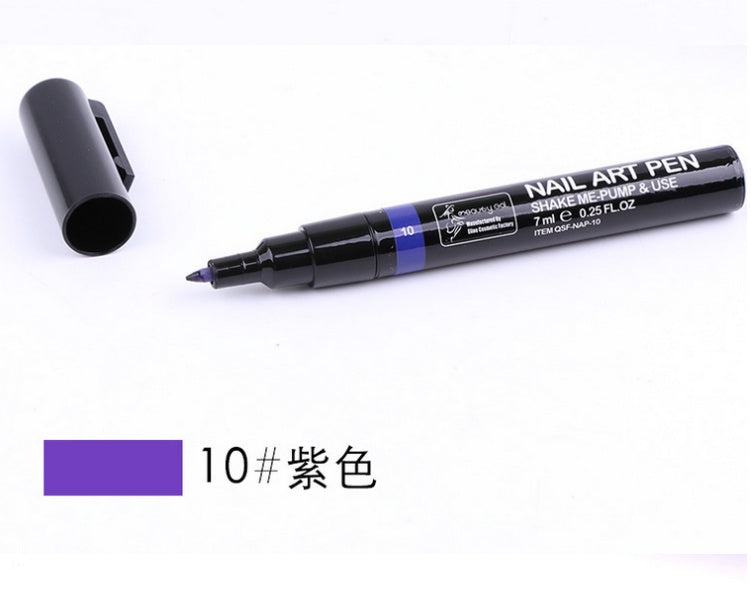 JMT-036618 Nail Painting Pen - 7ml with 16 Color Options, Easy Apply for Creative Nail Art