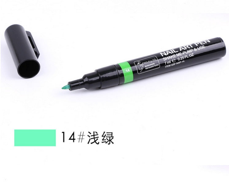 JMT-036618 Nail Painting Pen - 7ml with 16 Color Options, Easy Apply for Creative Nail Art