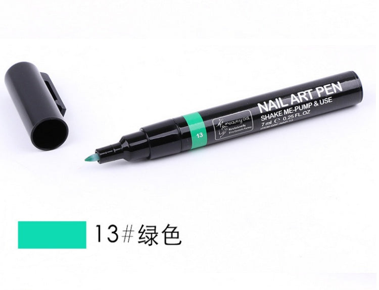JMT-036618 Nail Painting Pen - 7ml with 16 Color Options, Easy Apply for Creative Nail Art