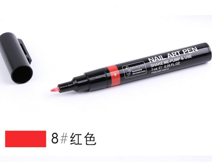 JMT-036618 Nail Painting Pen - 7ml with 16 Color Options, Easy Apply for Creative Nail Art