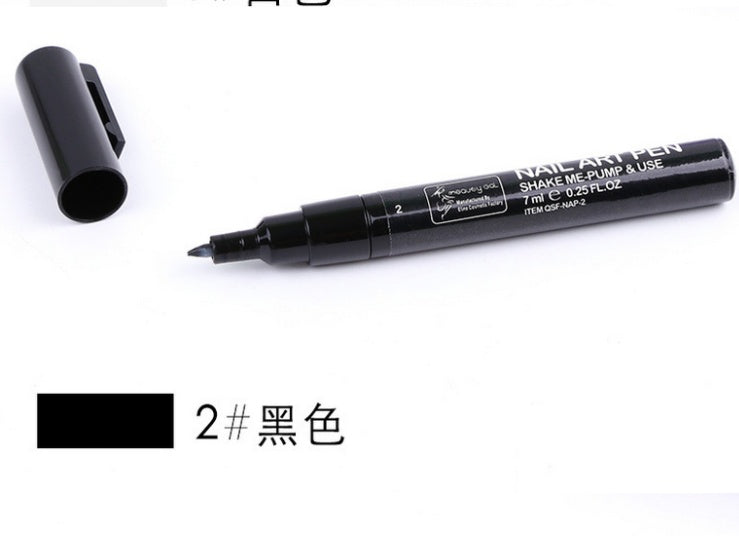 JMT-036618 Nail Painting Pen - 7ml with 16 Color Options, Easy Apply for Creative Nail Art