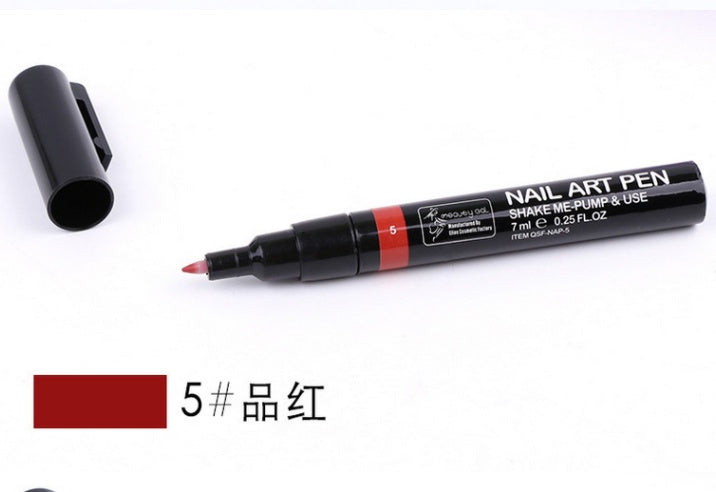 JMT-036618 Nail Painting Pen - 7ml with 16 Color Options, Easy Apply for Creative Nail Art