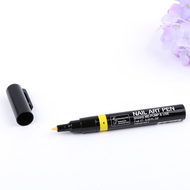 JMT-036618 Nail Painting Pen - 7ml with 16 Color Options, Easy Apply for Creative Nail Art
