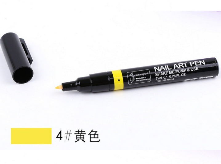 JMT-036618 Nail Painting Pen - 7ml with 16 Color Options, Easy Apply for Creative Nail Art