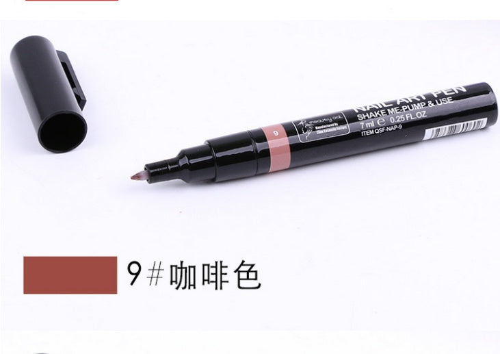 JMT-036618 Nail Painting Pen - 7ml with 16 Color Options, Easy Apply for Creative Nail Art