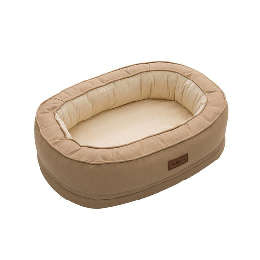 JMT-036618 Waterproof Orthopedic Dog Kennel for All Seasons, Removable & Washable, Available in Khaki (M, L, XL)