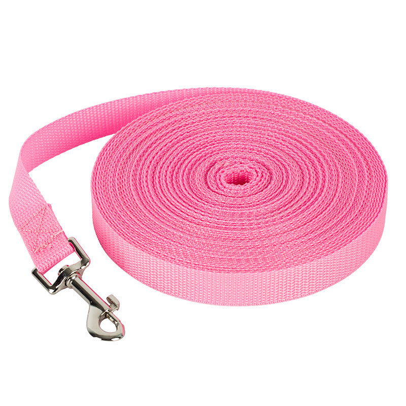 JMT-036810 Colorful Nylon Long Rope Pet Leash - 1.5M, 1.8M, 3M Options Available