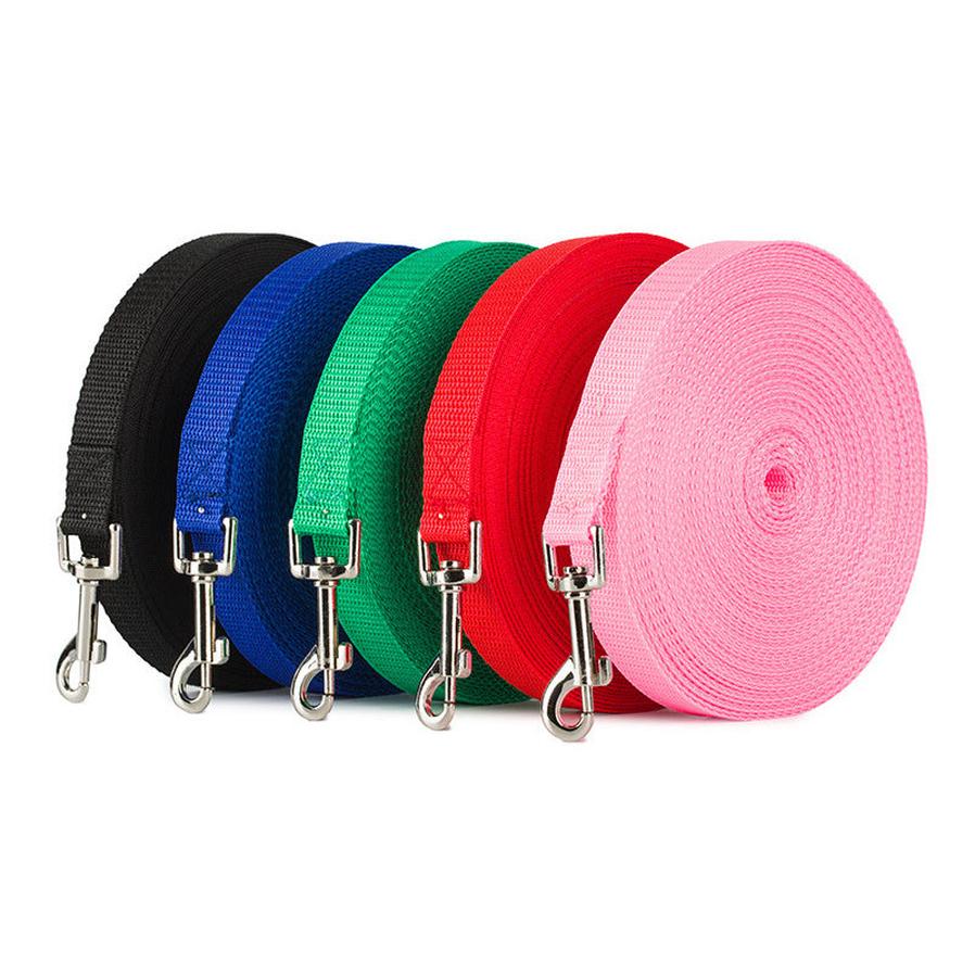 JMT-036810 Colorful Nylon Long Rope Pet Leash - 1.5M, 1.8M, 3M Options Available