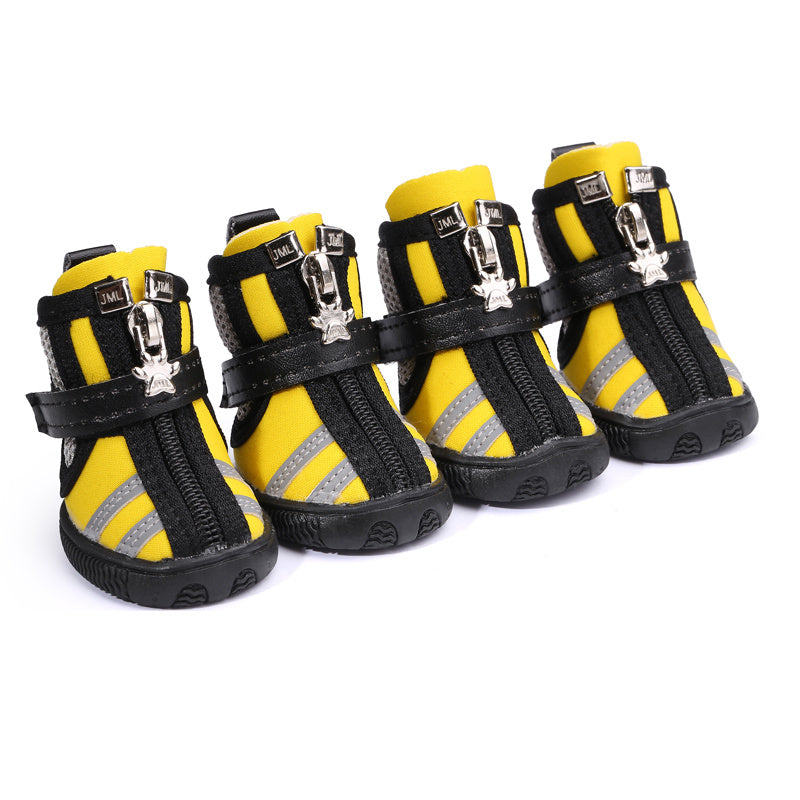 JMT-036938 Stylish Pet Running Shoes for Dogs - Comfortable Diving Fabric Boots, Available in Multiple Colors