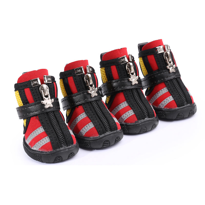 JMT-036938 Stylish Pet Running Shoes for Dogs - Comfortable Diving Fabric Boots, Available in Multiple Colors