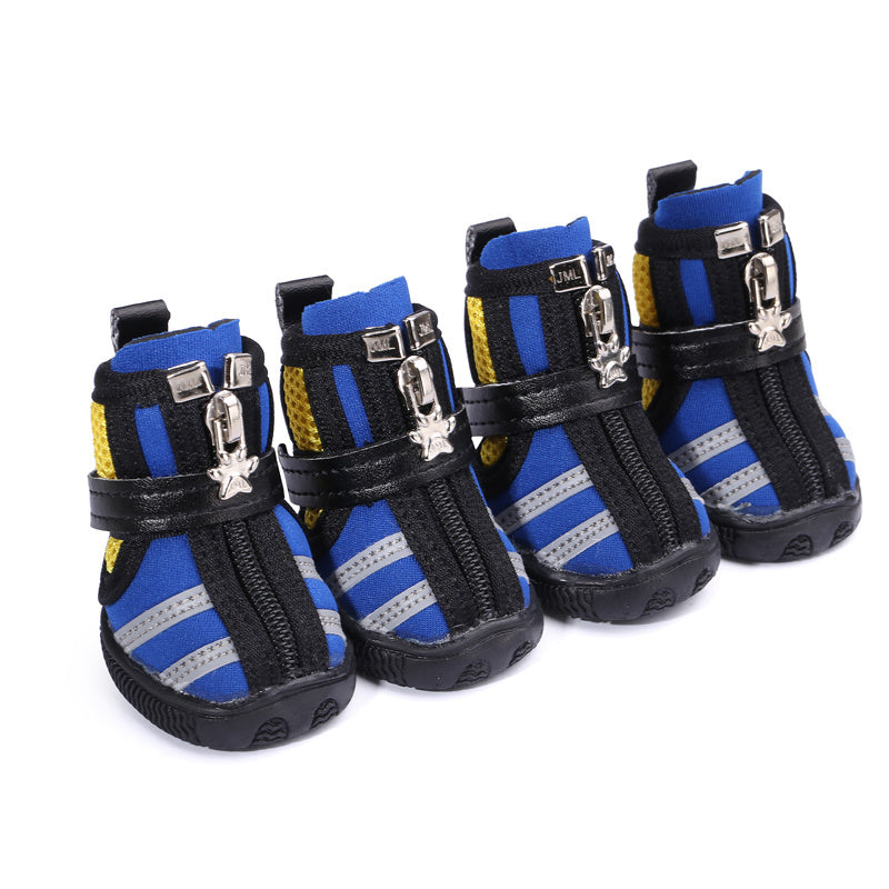 JMT-036938 Stylish Pet Running Shoes for Dogs - Comfortable Diving Fabric Boots, Available in Multiple Colors