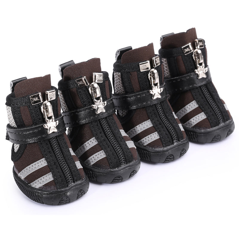 JMT-036938 Stylish Pet Running Shoes for Dogs - Comfortable Diving Fabric Boots, Available in Multiple Colors