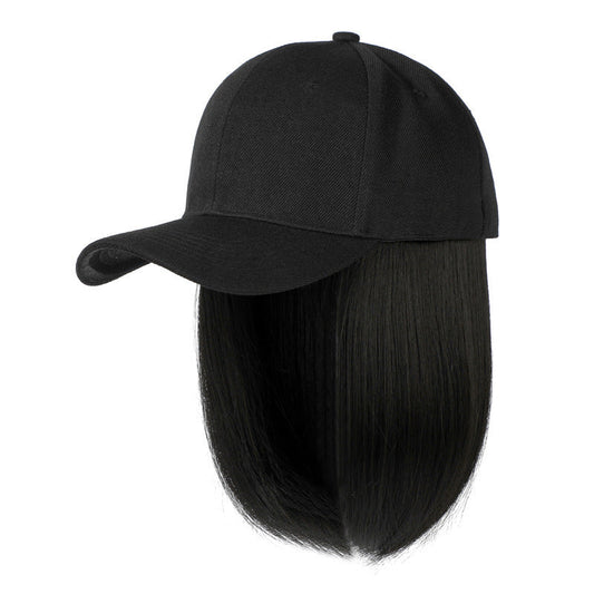 JMT-037002 Integrated Wig Hat with Bob Design for All Skin Tones and Face Shapes