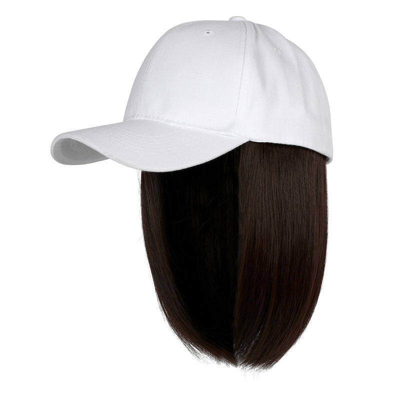JMT-037002 Integrated Wig Hat with Bob Design for All Skin Tones and Face Shapes